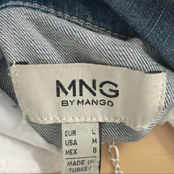 Asymmetrical Cropped Jean Jacket MNG by Mango - Picture 12 of 14